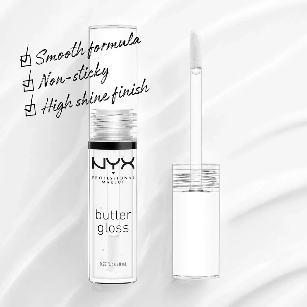 NYX Professional Makeup Clear Butter Non-Sticky Lip Gloss